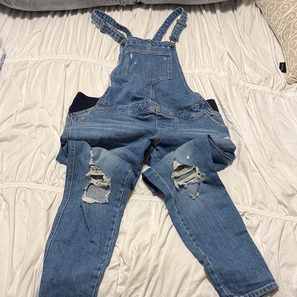 Old Navy Blue Women Maternity Jeans Overalls
